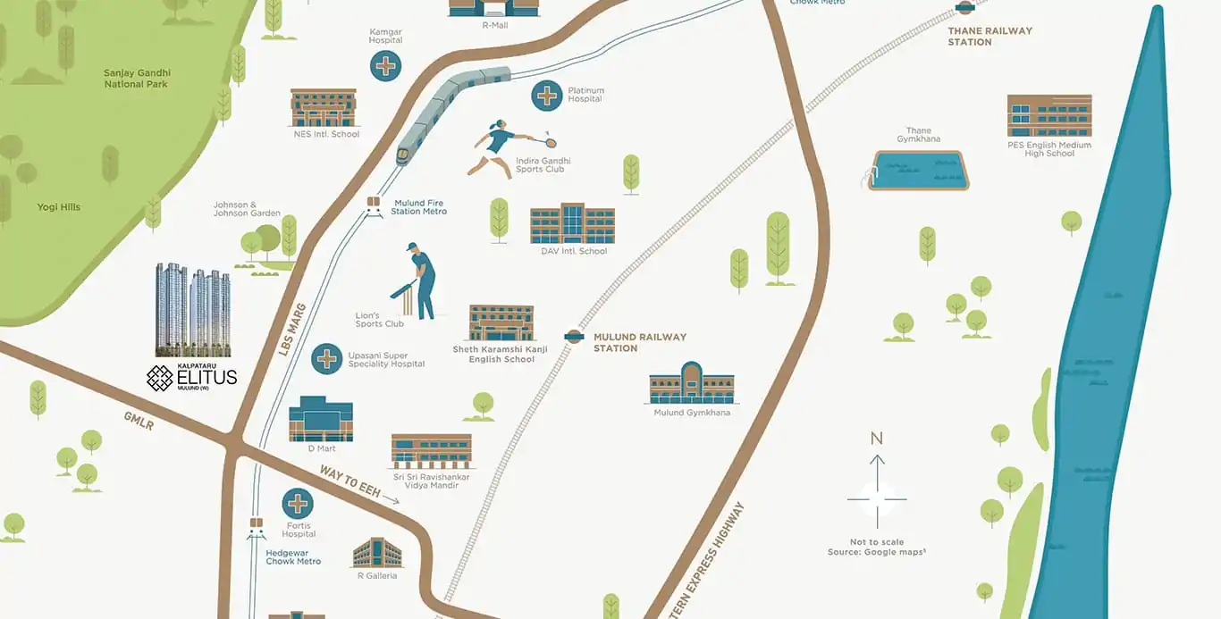 The Capital location map
